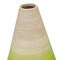Contemporary Bamboo Floor Flower Vase Tear Drop Design for Dining, Living Room, Entryway Decoration Fill It with Dried Branches or Flowers, Green